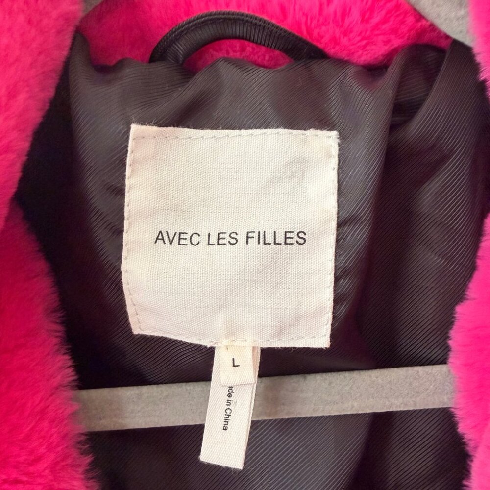 Avec Les Filles Pink Faux-Fur Coat - Picture 8 of 8